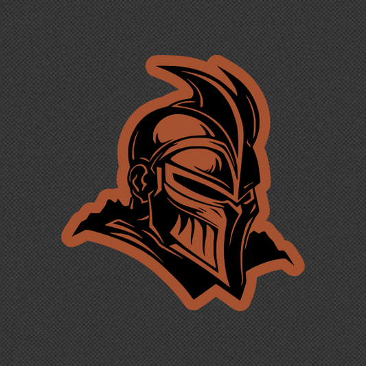 Knight 2 Mascot Leatherette Hat Patch