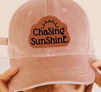 Chasing Sunshine Leatherette Hat Patch