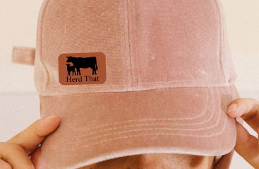 Herd That Small Leatherette Hat Patch