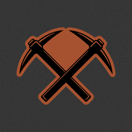 Pioneers Miners Leatherette Hat Patch