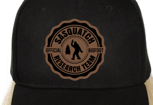 Sasquatch Research Leatherette Hat Patch