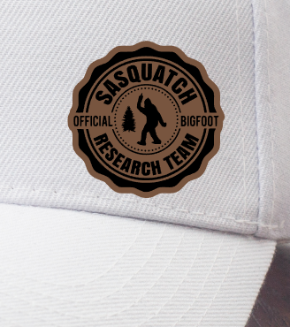 Sasquatch Research Small Leatherette Hat Patch