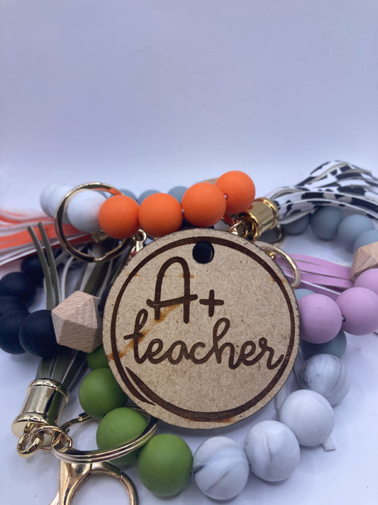 A+ Teacher  Wooden Accessory Token