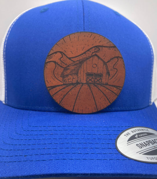 Barn Leatherette Hat Patch