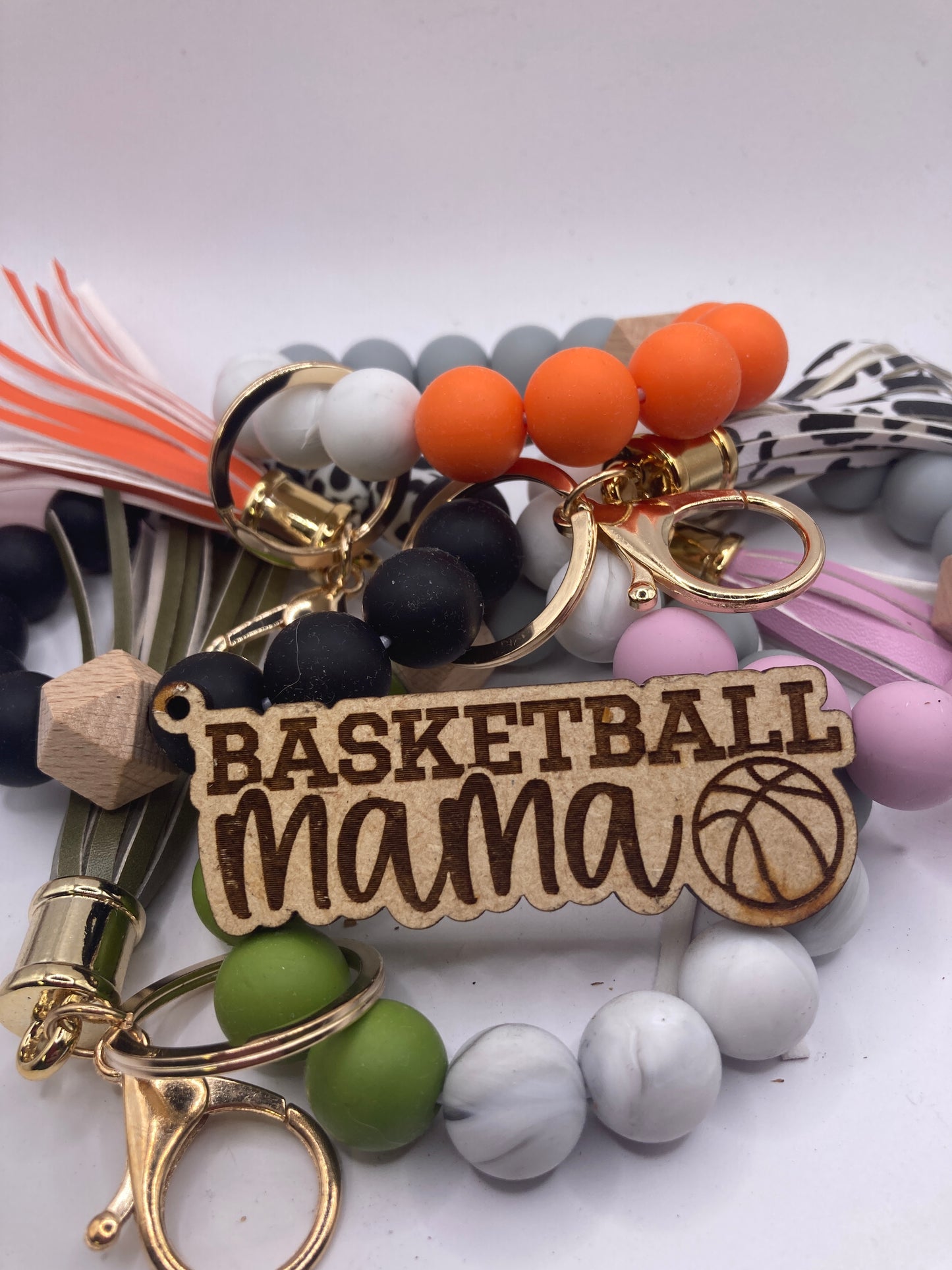 Basketball Mama Cutout Wooden Accessory Token