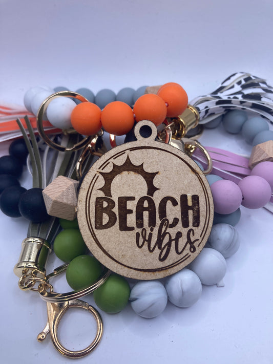 Beach Vibes Wooden Accessory Token