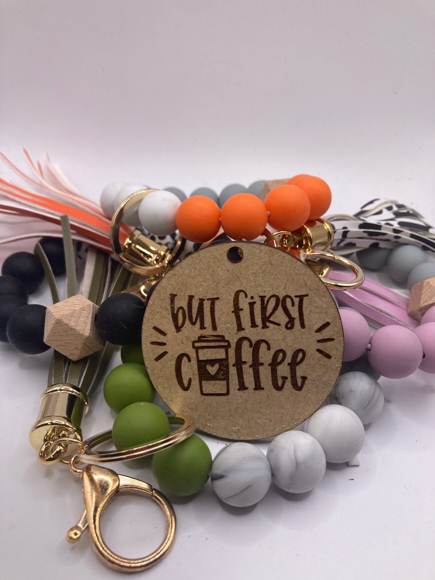 But First Coffee Wooden Accessory Token
