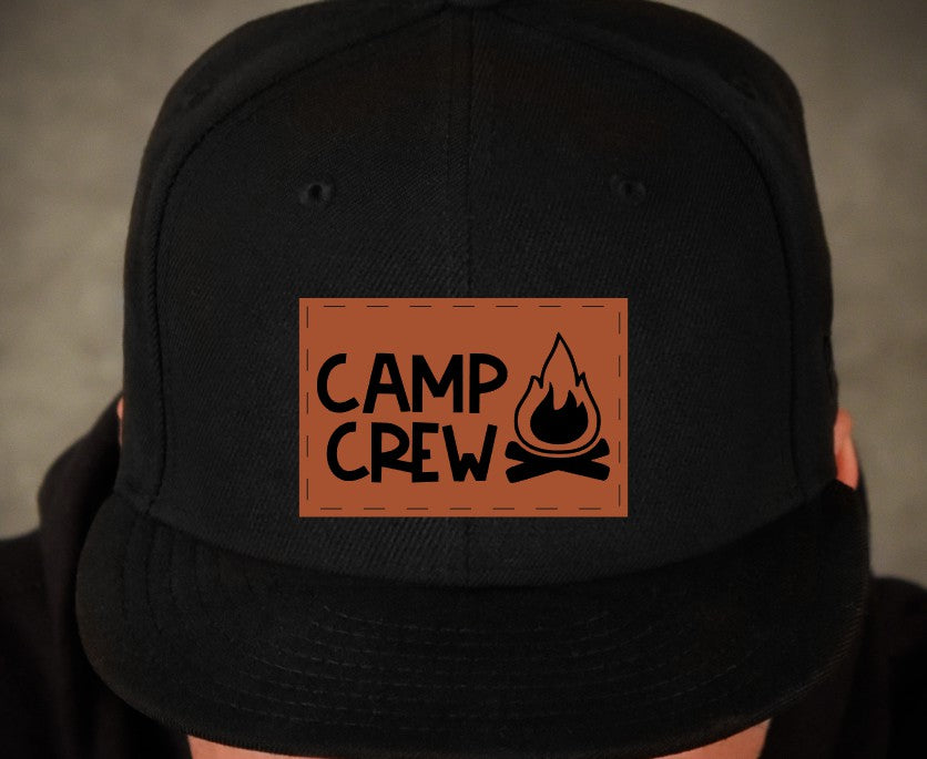 Camp Crew Leatherette Hat Patch
