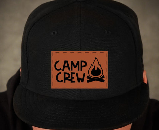 Camp Crew Leatherette Hat Patch