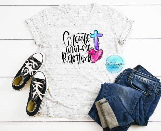 Create in the Pure Heart Sublimation Transfer
