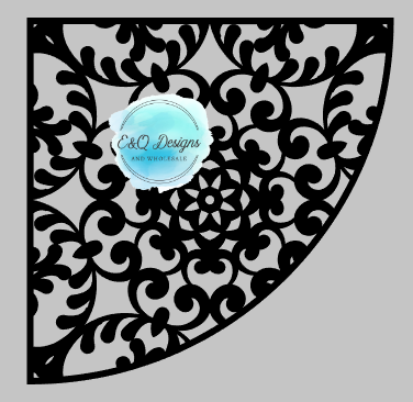 Floral Mandala Sleeve Template