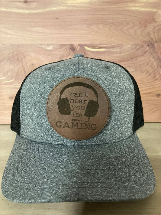 Gaming Headset Leatherette Hat Patch