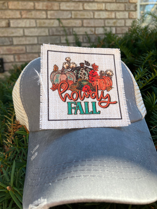 Howdy Fall Hat Patch