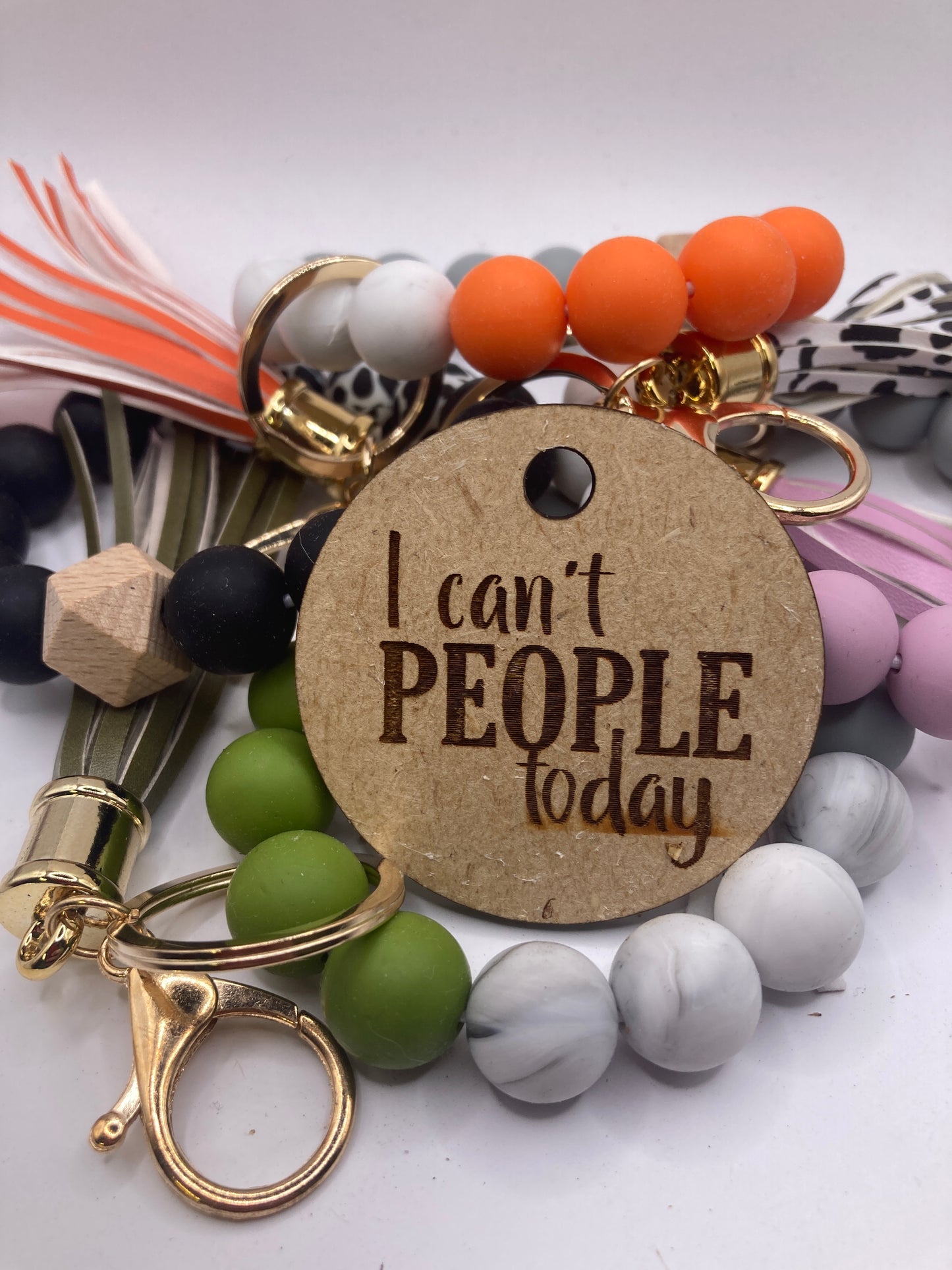 I Can't People Today Wooden Accessory Token