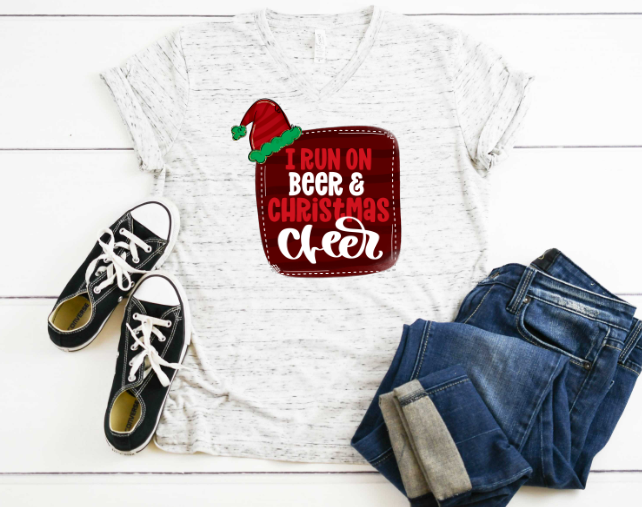 Beer and Christmas Cheer Sublimation Transfer