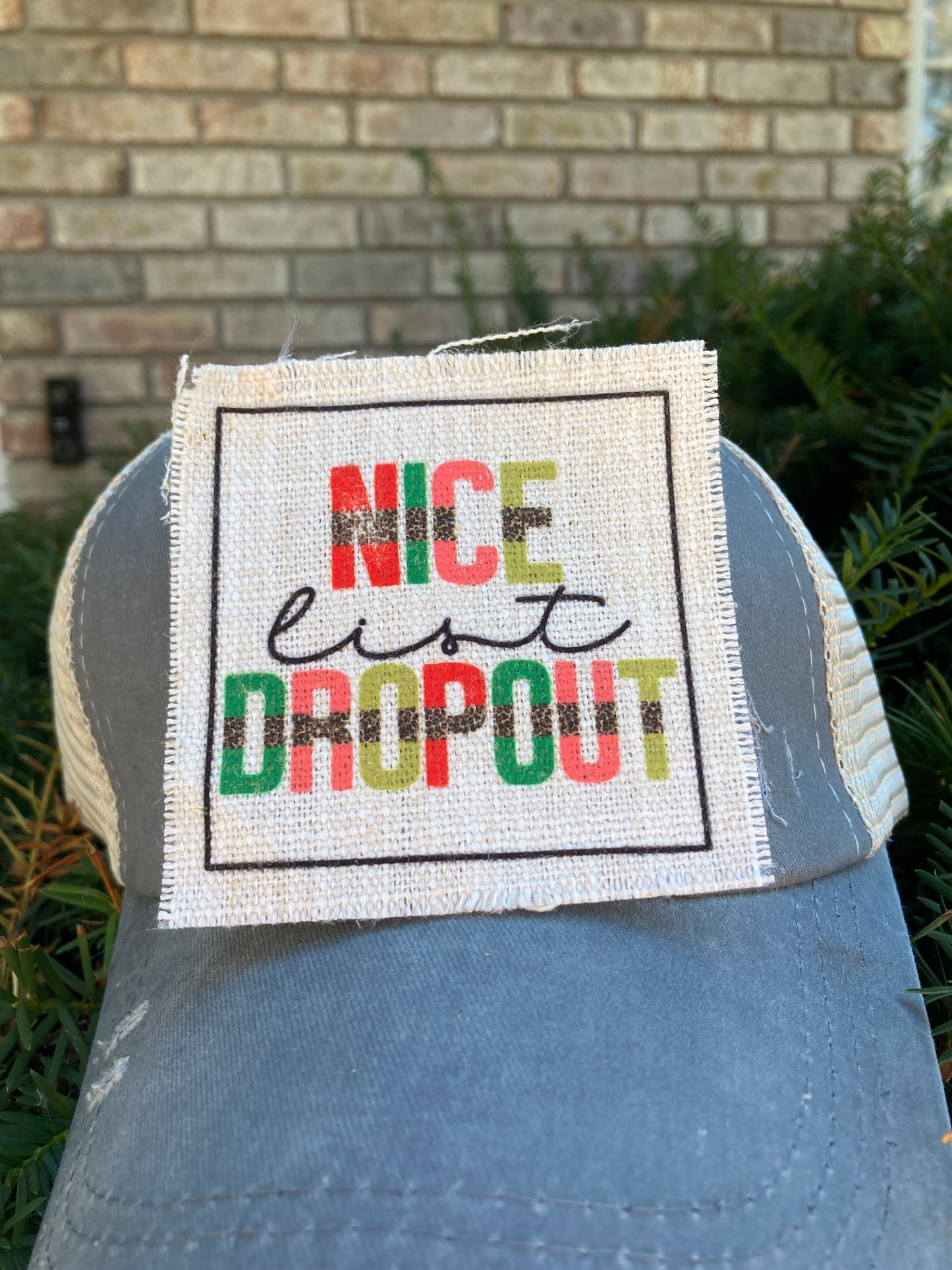 Nice List Dropout Hat Patch