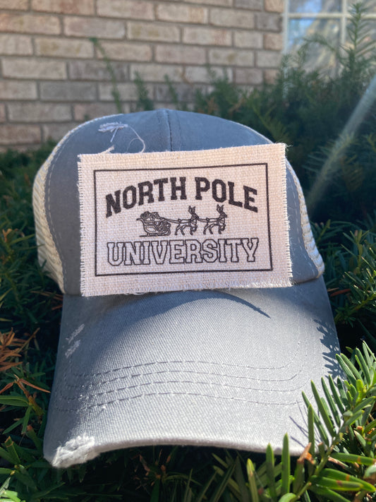 North Pole University Hat Patch
