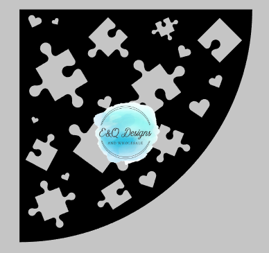 Puzzle Pieces Sleeve Template