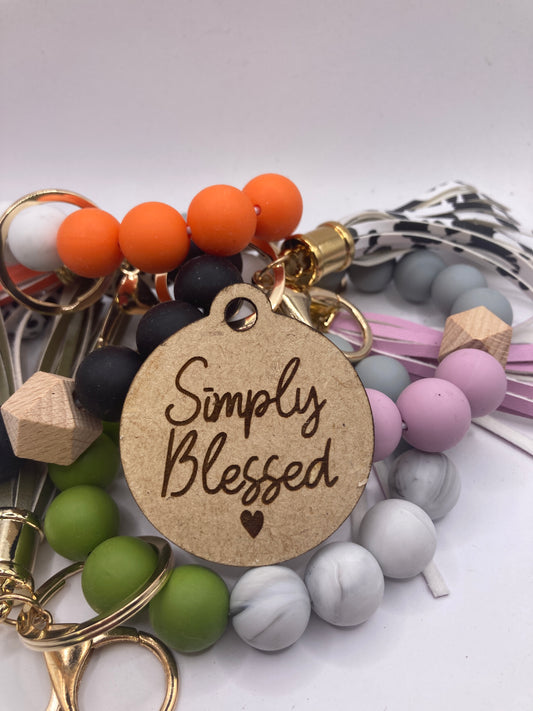 Simply Blessed Wooden Accessory Token