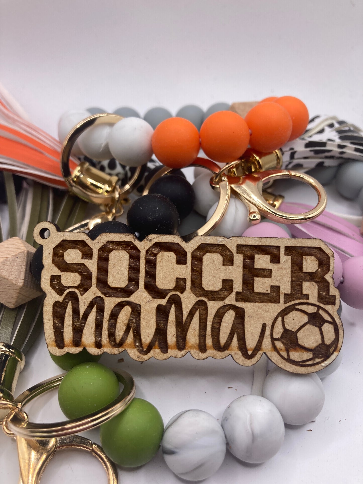 Soccer Mama Cutout Wooden Accessory Token