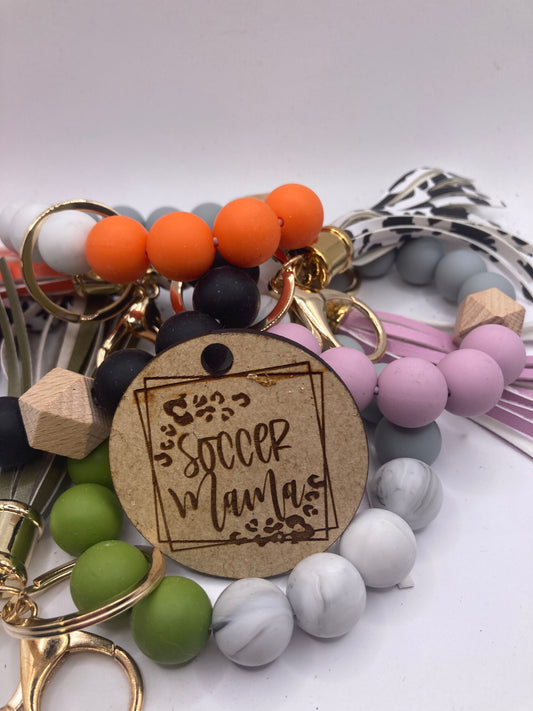 Soccer Mama Leopard Wooden Accessory Token
