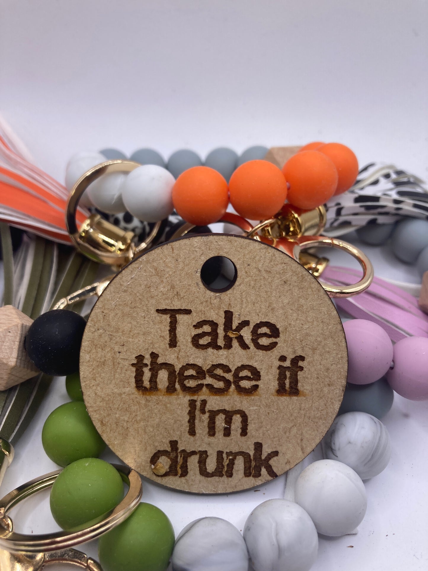 Take These if I'm Drunk Wooden Accessory Token