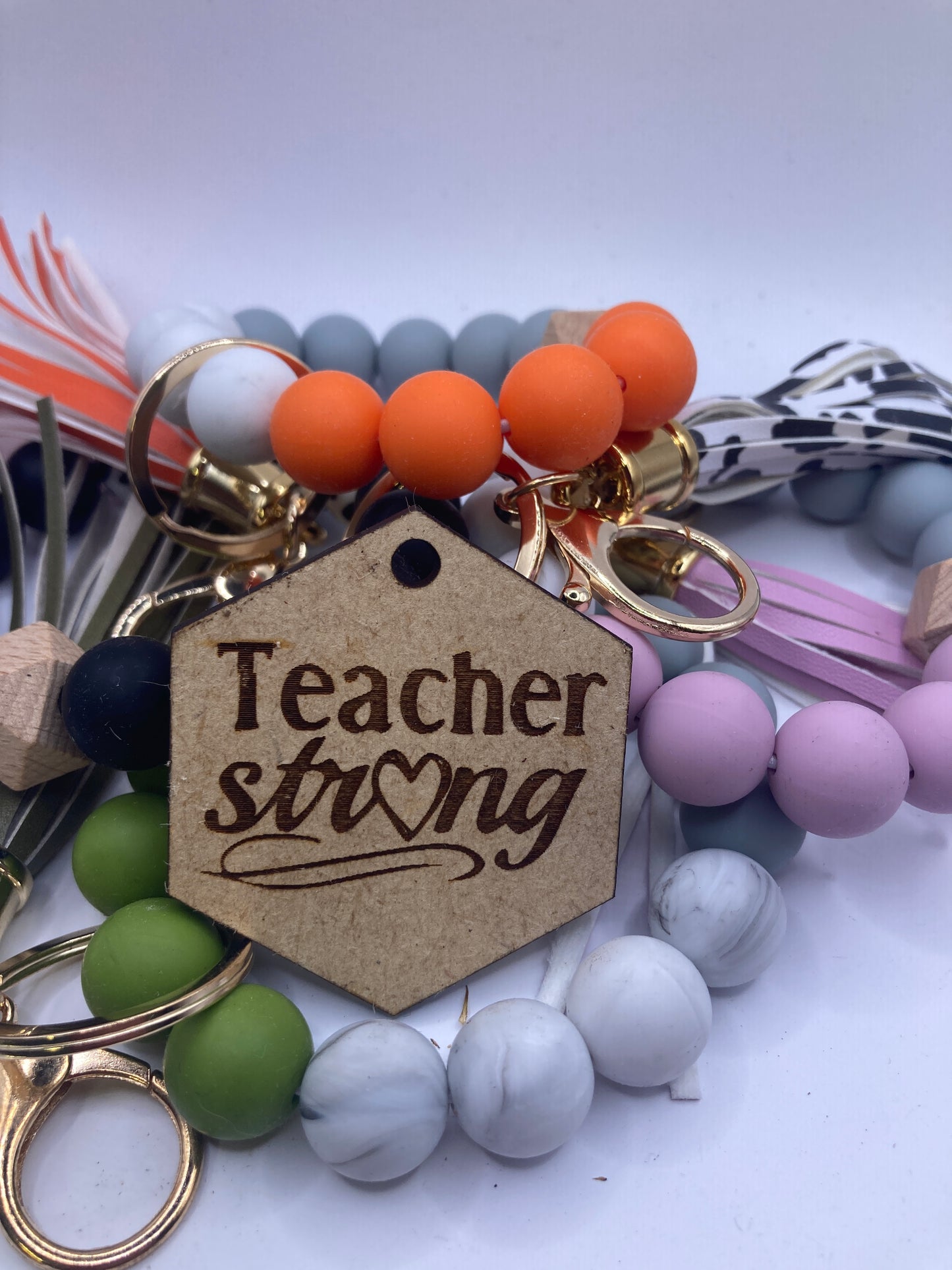 Teacher Strong Wooden Accessory Token
