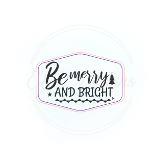 Be Merry and Bright Small Leatherette Hat Patch