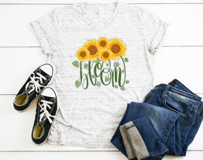 Bloom Sunflowers Sublimation Transfer