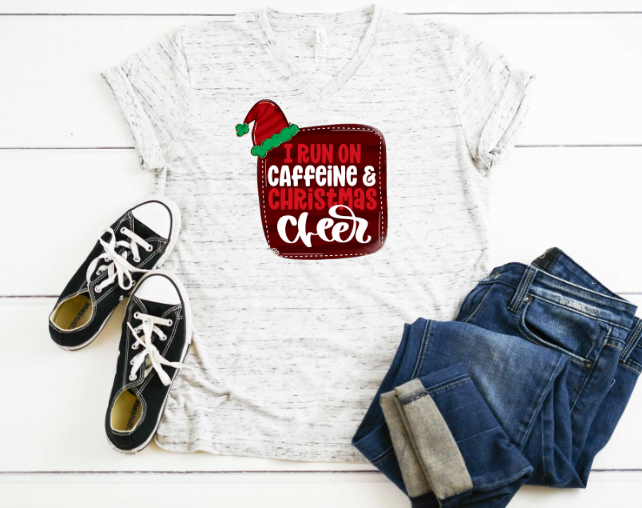 Caffeine and Christmas Cheer Sublimation Transfer