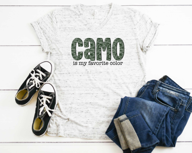 Camo is My Favorite Color Sublimation Transfer