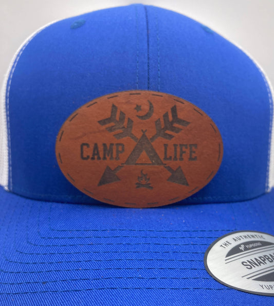 Camp Life Leatherette Hat Patch