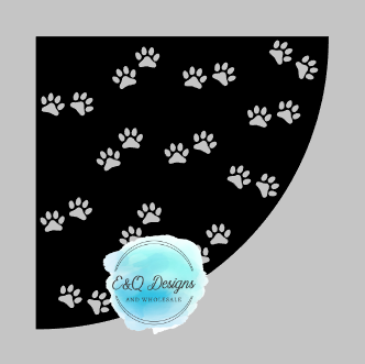 Cat Paws Sleeve Template