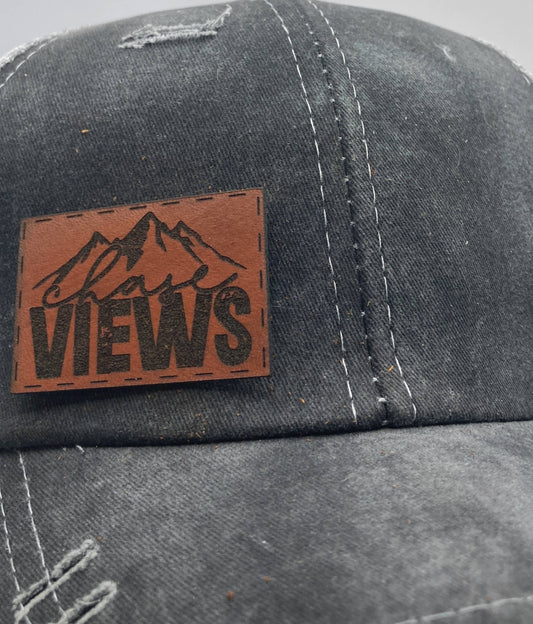 Chase Views Small Leatherette Hat Patch