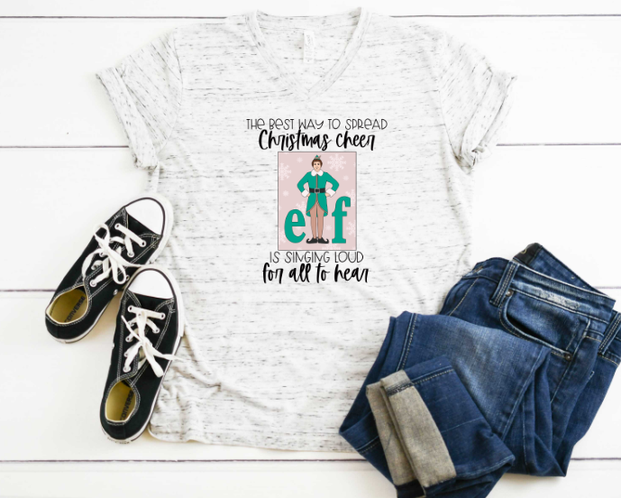 Christmas Cheer Elf Sublimation Transfer