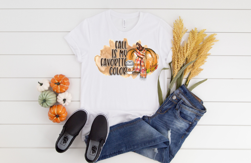 Fall is my Favorite Color with Coffee Sublimation Transfer