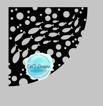 Fish with Bubbles Sleeve Template
