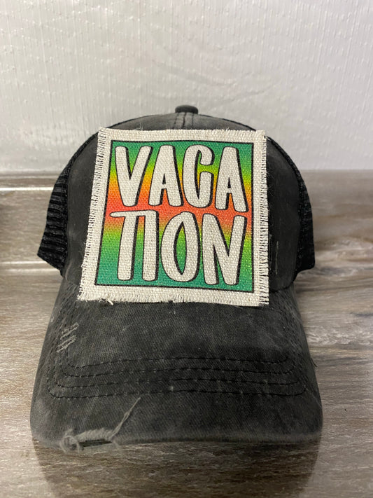 Vacation Tie Dye Hat Patch