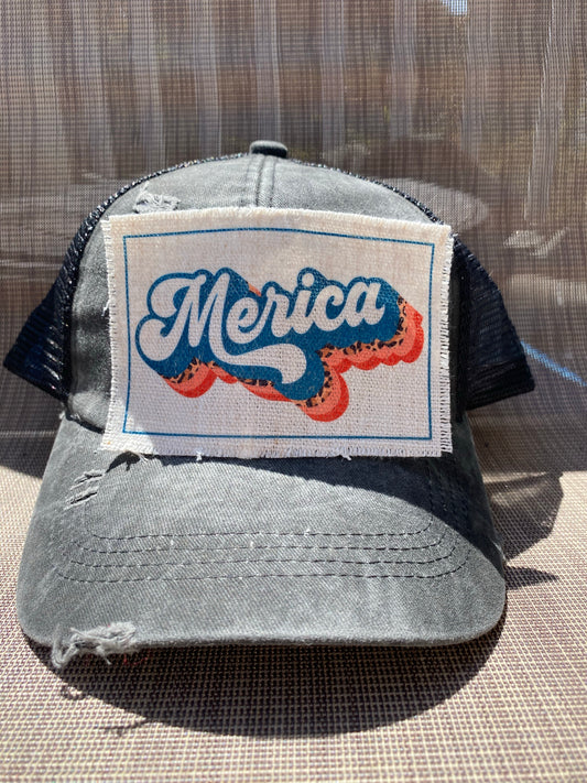 'Merica Leopard Hat Patch