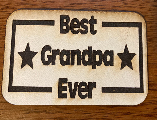 Best __ Ever Leatherette Hat Patch
