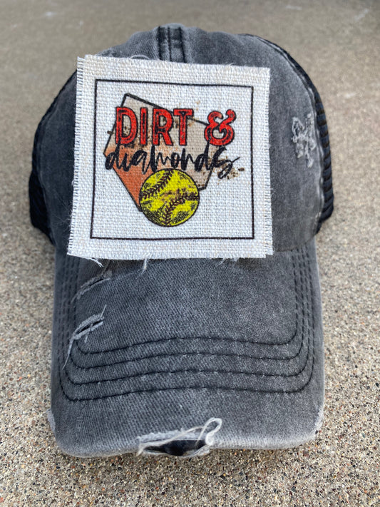 Dirt & Diamonds Hat Patch