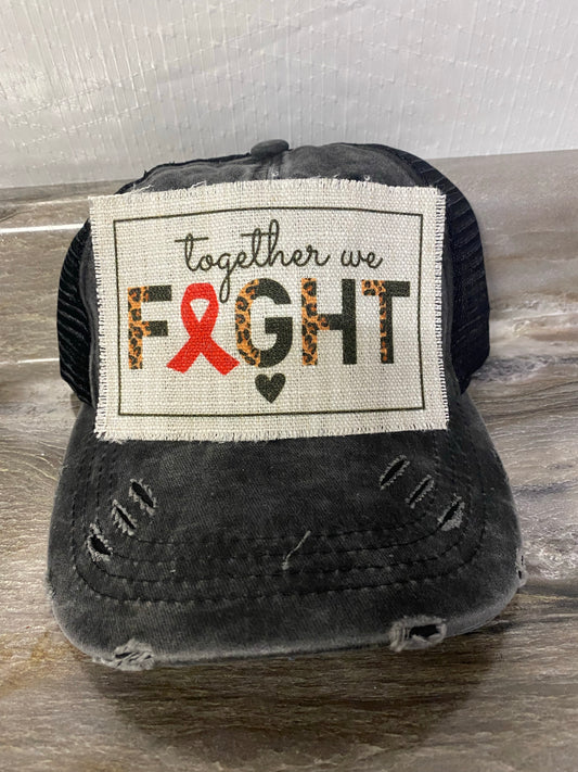 Together We Fight Leopard Hat Patch