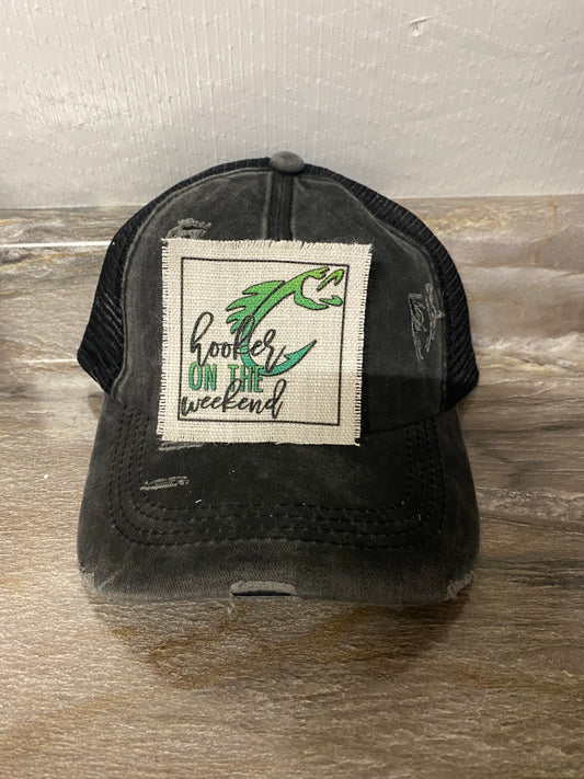Hooker On The Weekend Hat Patch