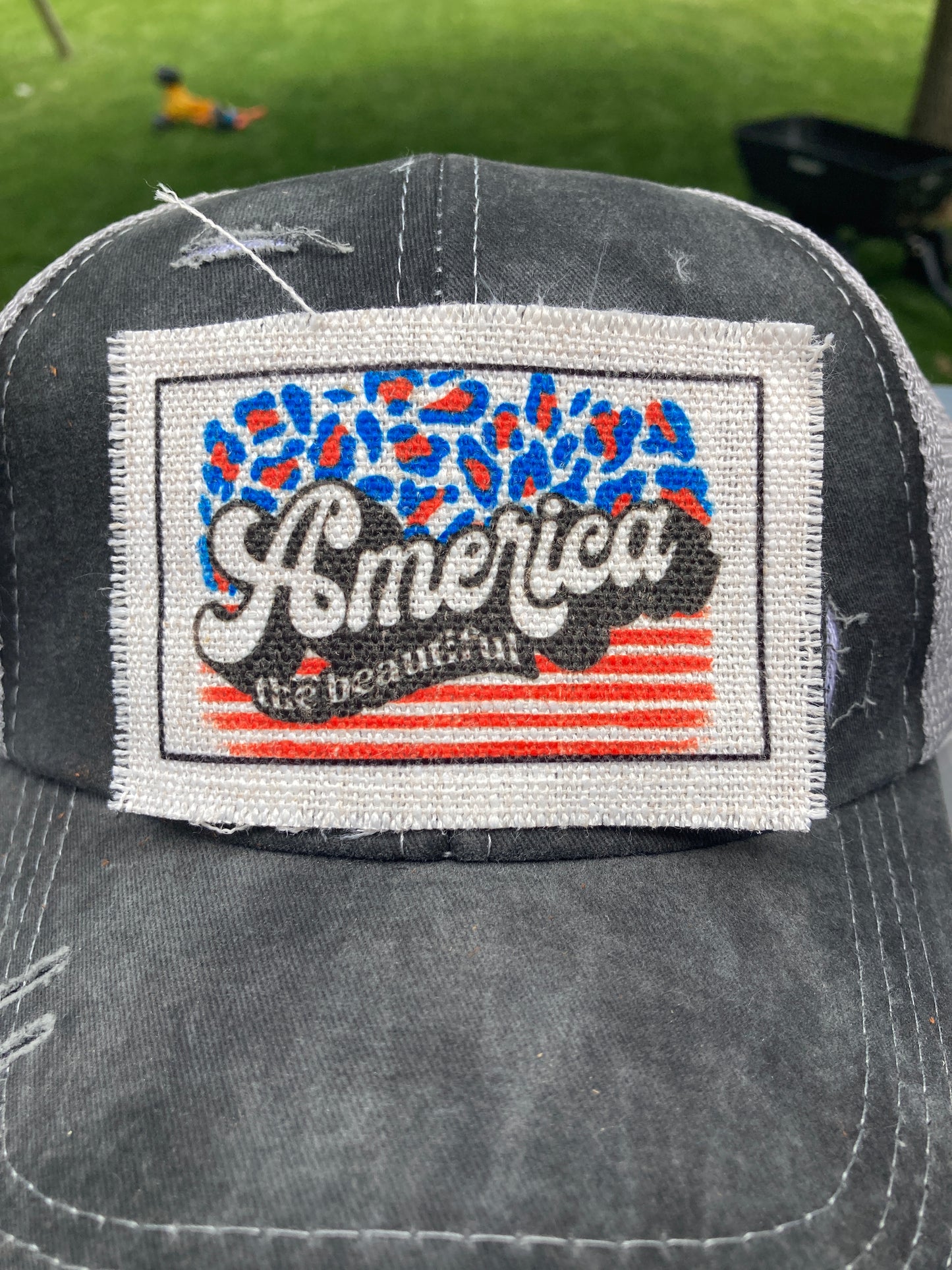 America The Beautiful Hat Patch