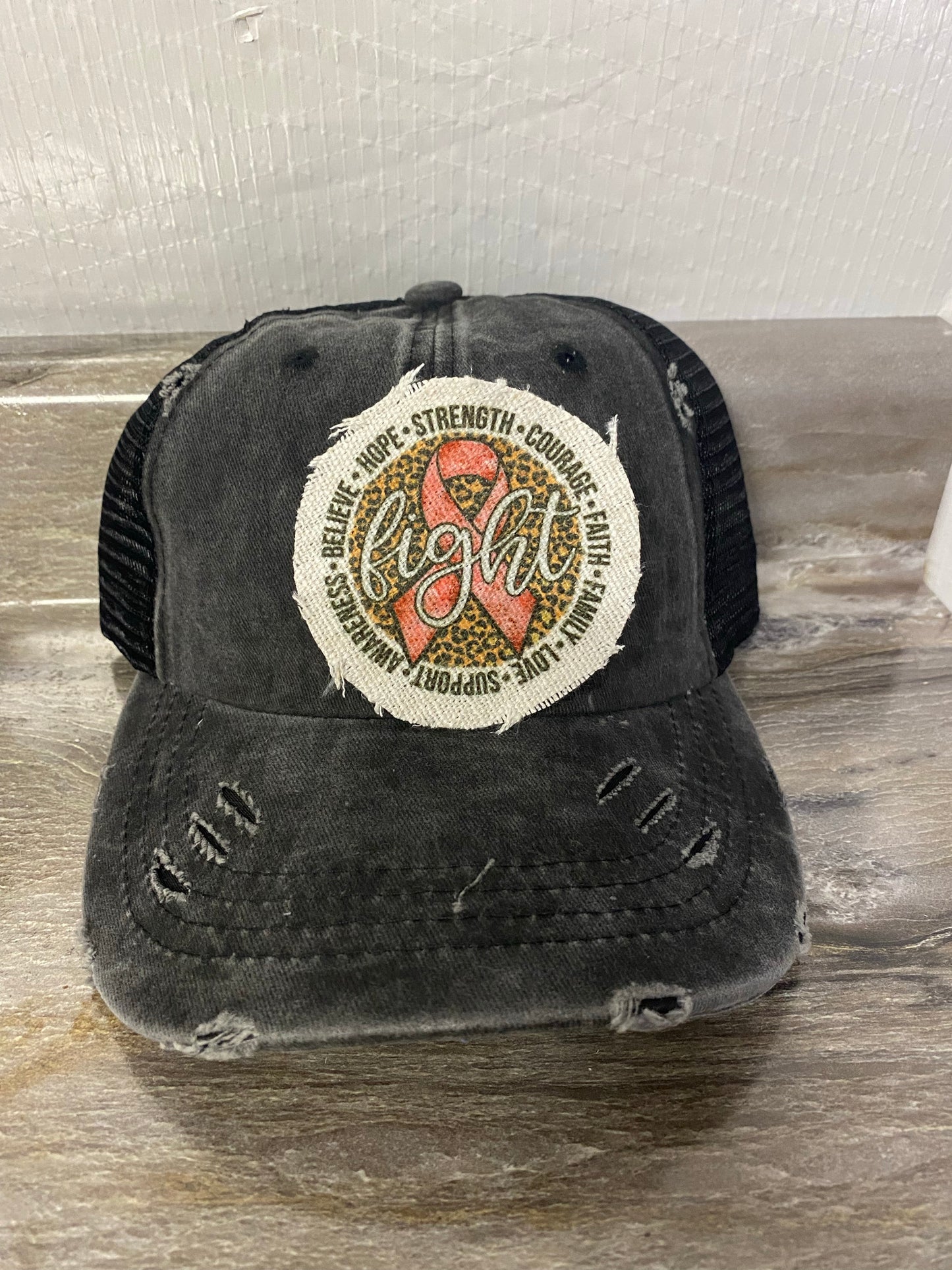 Fight Breast Cancer Hat Patch
