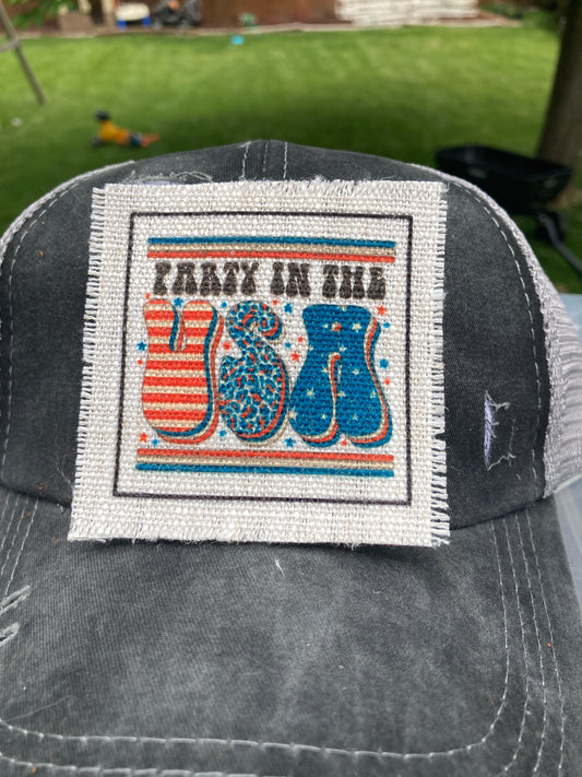 Party in the USA Hat Patch