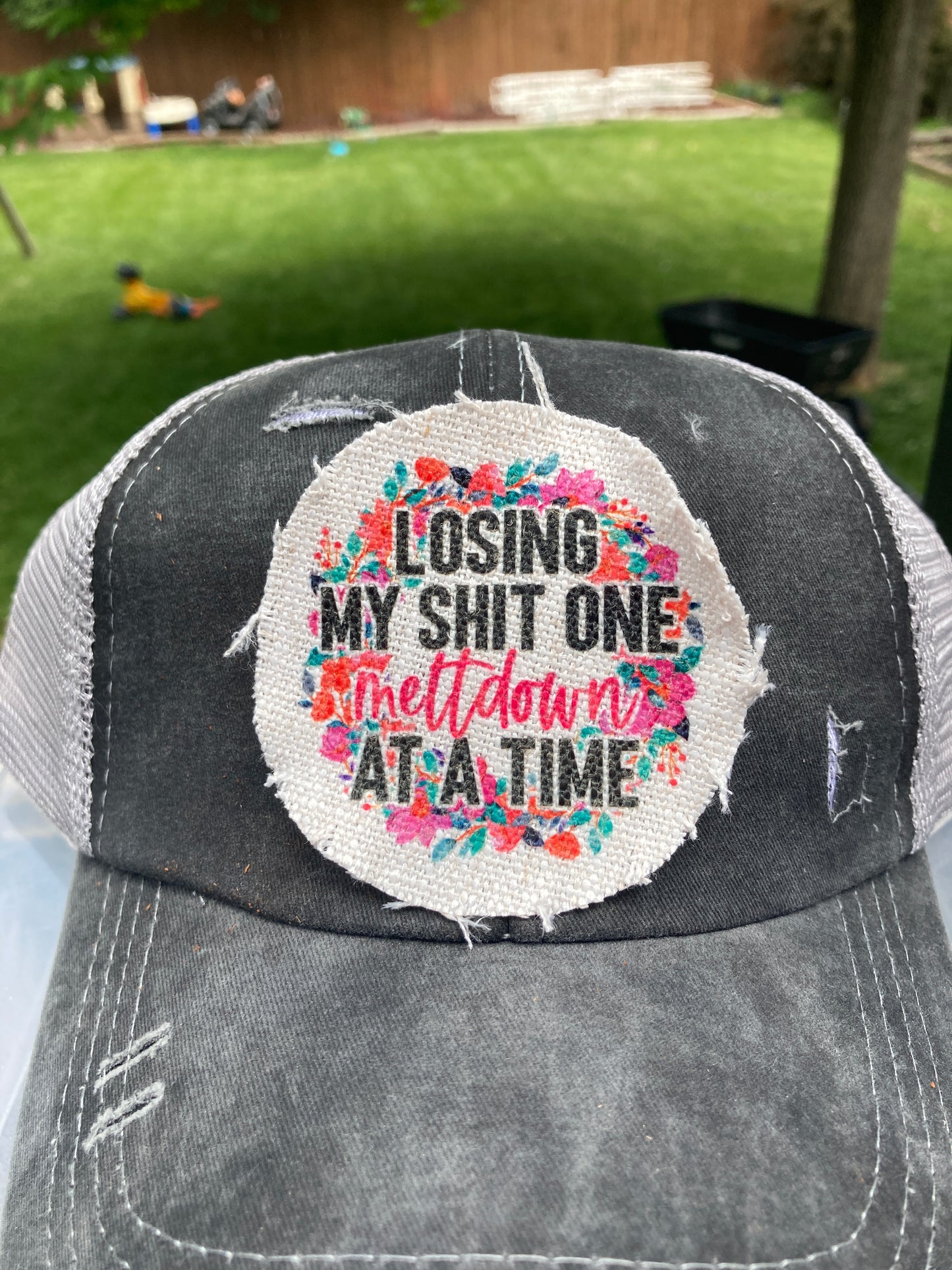 Losing My Shit Hat Patch