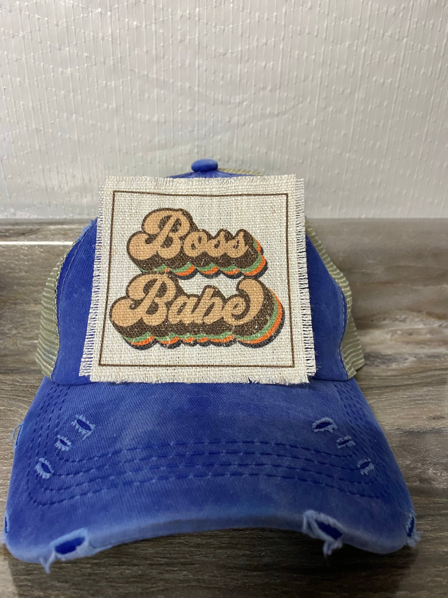 Boss Babe Retro Hat Patch