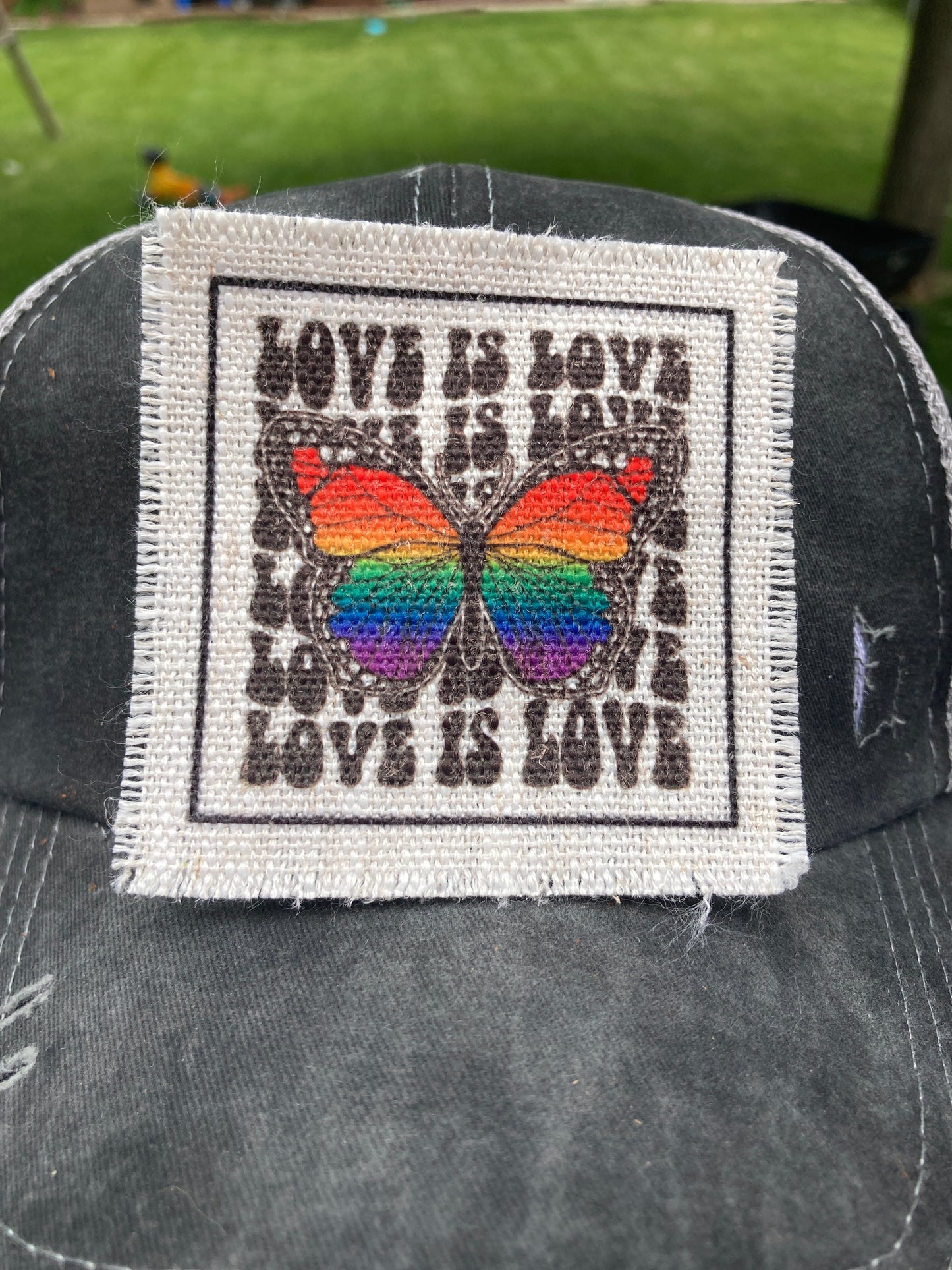 Love is Love Butterfly Hat Patch