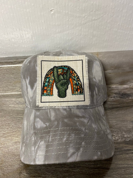 Western Rainbow with Cactus Hat Patch